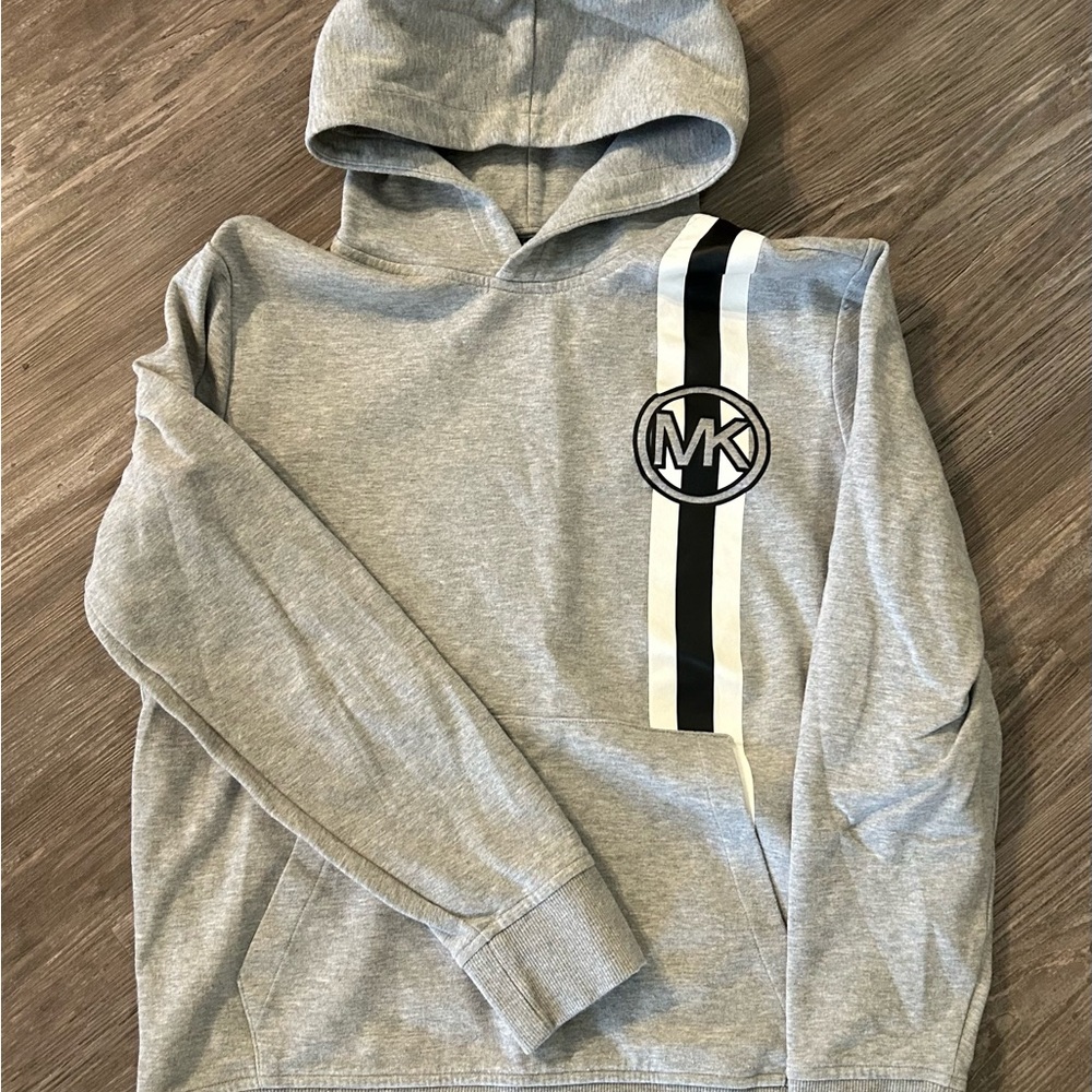 Michael Kors Light Gray Men's Hoodie with Logo